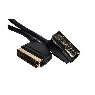 £9.69 • Buy GP1600 SCART To SCART, 21 Pin Mini Coax Screened Cable 3 Metres Video Lead