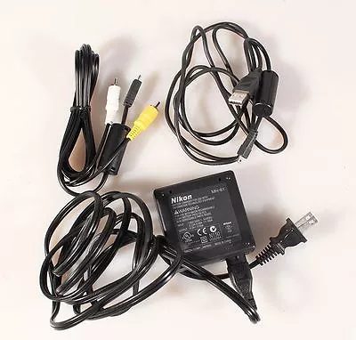 Nikon Mh-61 Battery Charger W/2 Accessory Cords • $14.93