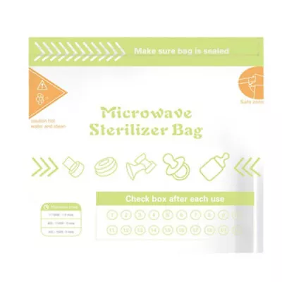 2PC Microwave Baby Bottle Sterilizer Bags Travel Bottle Microwave Sterilizer Bag • £3.33