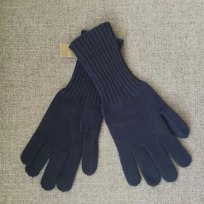 J.Crew Collection Women's NWT Cashmere Gloves In Heather Midnight One Size • $40.50