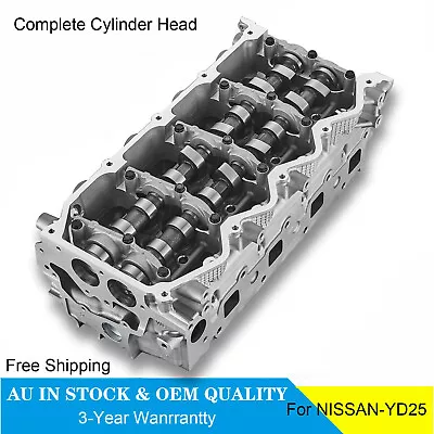 Assembled Cylinder Head For Nissan Navara D40 D22 YD25 YD25DDTi  Cams & Valves • $698