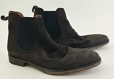 JOHN VARVATOS Men's Fleetwood Classic Chelsea Boots Dk Charcoal US 11.5 EU 45.5 • $108.08