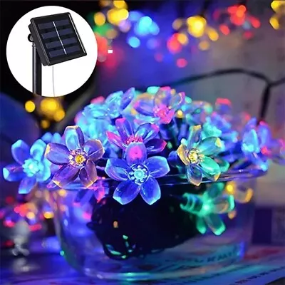 Solar Power 220 LED Flower Fairy Garden Lights String Outdoor Decor Waterproof • $46.99