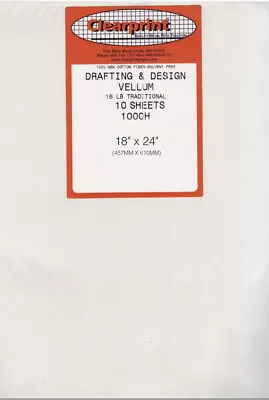 Clearprint Drafting & Design Vellum 1000H 18”x24” New 3 Packs Of 10 (30sheets) • $47.99