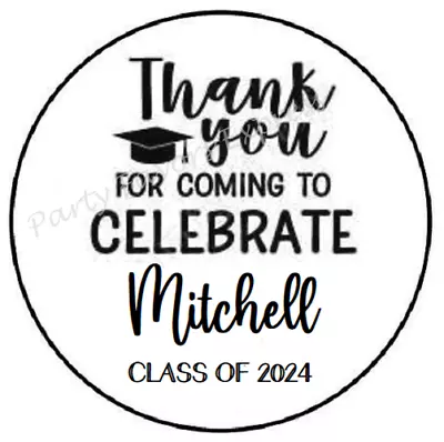 Thank You Personalized Graduation Envelope Seals Labels Stickers Party Favors • $3.99