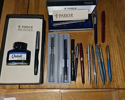 Bundle Of Vintage Pens Parker Mabie Todd Shaeffer • £60