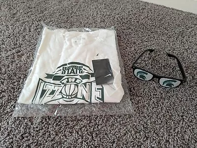 NEW Nike Shirt XL XLarge White Michigan State Izzone MSU Basketball W/ Glasses • $29.99