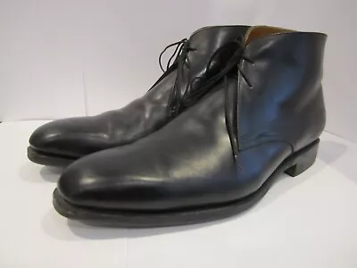 Meermin Mallorca Black Leather Chukka Boots Dainite Soles Men's 10.5 M 101268 • $49.99
