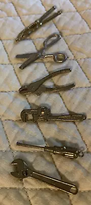 Dollhouse Miniature Tools. QTY 6.  Scissors Screwdriver Wrenches Pliers #170 • $5.99