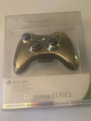 $1000 • Buy Official XBOX 360 Wireless Controller GOLD Chrome Series Special Ed New! Sealed!
