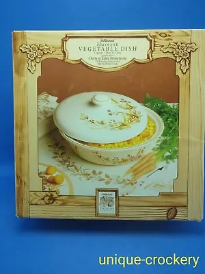 Marks And Spencer Harvest Pattern Stoneware Lidded Vegetable Dish ~NEW~ In Box • £17.50