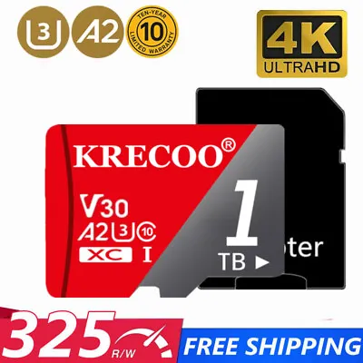Ultra Micro SD Memory Card 128GB 256GB Class10 U3 Flash TF Card For Dash Cam Lot • £15.49