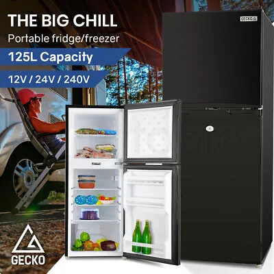 PRESALE GECKO 125L Portable Fridge Refrigerator 12V/24V/240V Motorhome Upright • $774