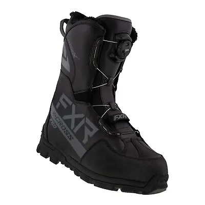FXR X-Cross Pro BOA Snow Boots Waterproof Insulated Fixed Liner Black/White • $237.99