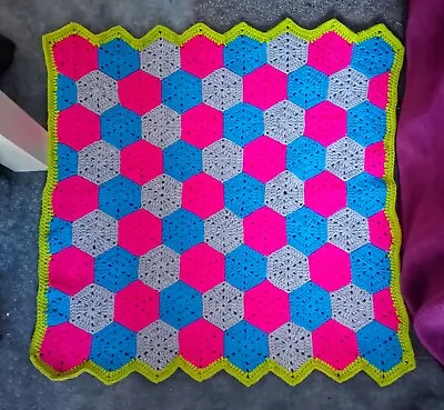 Baby Blanket - Handmade - Crochet - Mad Cow Gift Shop • £200