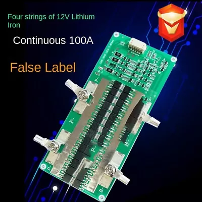 4S 12V LiFePO4 Battery  Board With Balanced Charging 150A Continuous 100A 1278 • $23.03