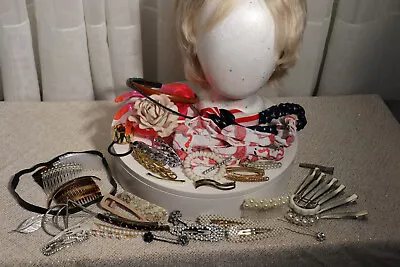 Lot Of Vintage To Modern Hair Accessories 52 Pieces Pre-owned • $1.99