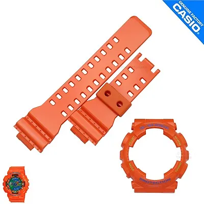 Genuine Casio G-Shock Band&Bezel GA-110A-4 GA-100 Glossy Orange Hyper Color • $99