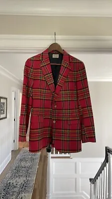 Polo RALPH LAUREN Blazer INDIA MADRAS Plaid Sports Coat PREPPY Jacket Sz 20 Boys • $59