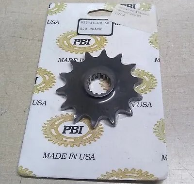 Pbi 655-14 Front Sprocket Suzuki Dr200 Sp200 Dr250 Dr350 Rm250 Rmx250 Drz250 • $14.99