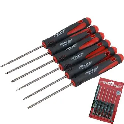 Neilsen 6pc Precision Screwdriver Set PC Phone Laptop Repair Phillips Slotted  • £5.89