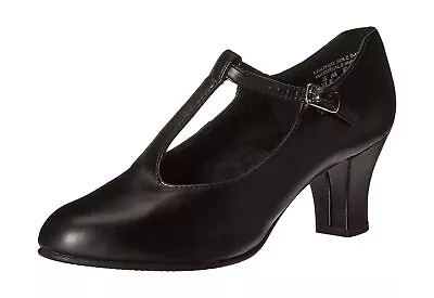 Capezio Women's Jr. Footlight T-Strap Dance Shoe 9 Black • $83.25