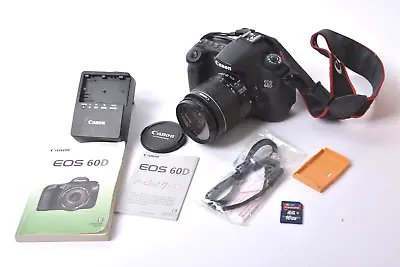 Canon EOS 60D DSLR Camera & EF-S 18-55mm Lens With Accessories As Pictured • £249