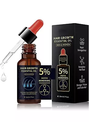 5% Biotin Minoxidil Hair Growth Oil5% Minoxidil For Men And Women Hair Oil 20ml • £9.50