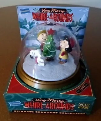 Vintage Very Merry Whirl Arounds Spinning Ornament Snoopy Peanuts Blockbuster  • $11.96