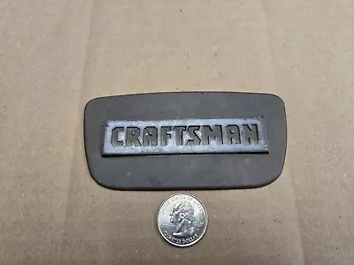 Craftsman OEM Gray Plastic 4 3/8  Vintage Emblem Badge Logo Nameplate Name Plate • $12.99