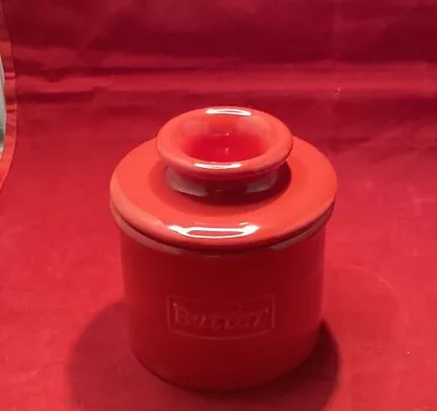 The Original Butter Bell Crock By L Tremain RED 2020 Butter Keeper Storage • $10