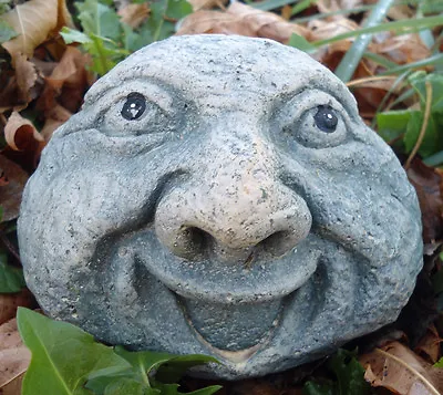 Latex Smile Face Rock Mold With Plastic Backup Concrete Plaster 4.25 W X 3 H • $47.95