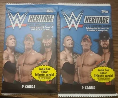 2015 Trading Cards - Topps Heritage - (×2) WWE Wrestling Factory Sealed Packs! • $84.68