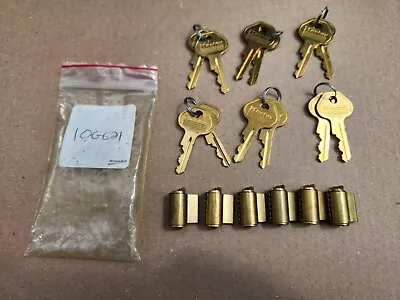 Master Lock Core Lot 6 Cores 12 Keys Keyed Alike • $5.50