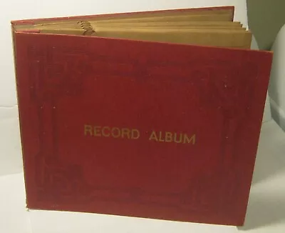 Mid Century 10  78 Record Folio With 10 Sleeves EXCELLENT Condition!! • $9.99