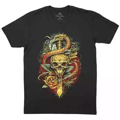 Snake And Skull T-Shirt Tattoo Horror Biker Gothic Tattoo Rock Metal Grim E298 • £11.99