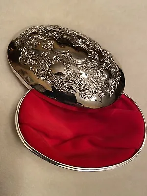 $38 • Buy Vintage Towle Silverplate Trinket Jewelry Box Set Of 4- Silverplated Ornate