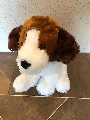 £19.99 • Buy Tesco 2007 Brown & White Dog Puppy Hound Baby Soft Hug Comforter Toy 9  Tall