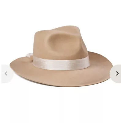 Lack Of Colour  The Pascal  Honey Size M 57cm Wide Brimmed Women's Akubra Hat • $50