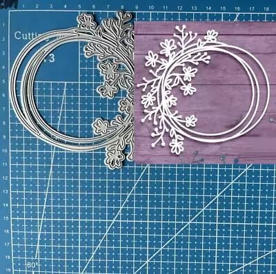 Metal Cutting Dies Flower Wreath DIY Scrapbooking Embossing Card Crafts Stencils • $4.74