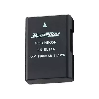 Power2000 EN-EL14 Battery For Nikon D5500 D5600 D5300 D5200 D5100 SLR Camera • $15.65