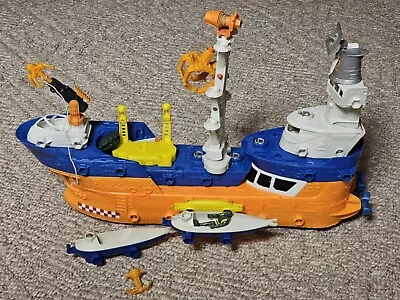 Matchbox MEGA RIG Building System Shark Ship Interchangeable Boat Mattel 2006 • $19.89