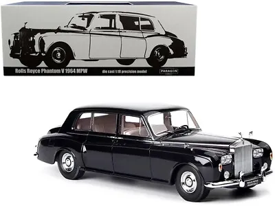 $176.49 • Buy 1964 Rolls Royce Phantom V Midnight Blue Metallic 1/18 Diecast Model Car By Par
