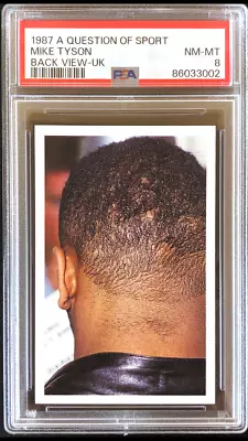 1987 A Question Of Sport Mike Tyson Back View PSA 8 Boxing • $149