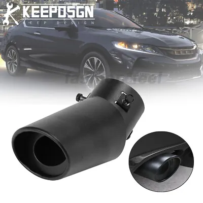 Car Rear Throat Exhaust Tail Pipe Tip Muffler Stainless Steel For Honda Accord • $15.99