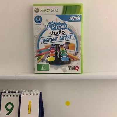 U Draw Studio Tablet Instant Artist Xbox 360 Game + Manual PAL Y91 • $7.95