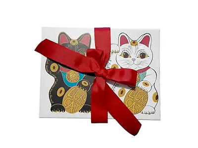 Jojo Do Gato Preto Maneki Neko Asian Cat Cup & Saucer Set By Marina Reis Ramos • $31.40