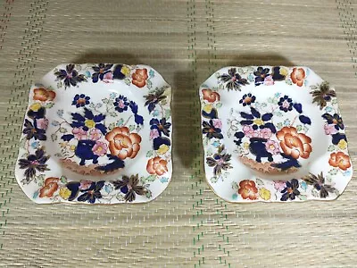 Pair Of Vintage Ashtrays - Mason's Ironstone - Mandarin C4529 - Square • £10.99