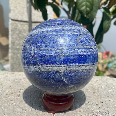 2.4LB Natural Lapis Lazuli Jasper Quartz Sphere Crystal Ball Reiki Healing. • $0.99