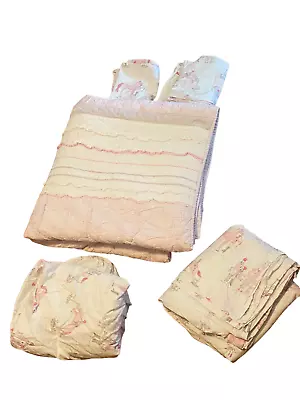 Pottery Barn Kids Laura Equestrian Horses Full Sheet Set And Bridgette Quilt • $199